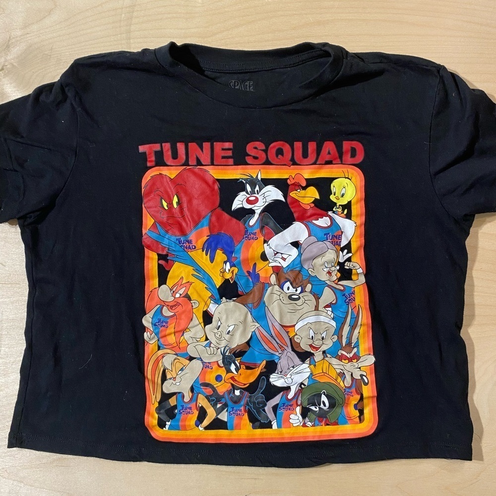 Space Jam Cropped Tee Size Large (HJ)
